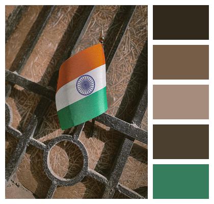 India Flag Three Color Hindustan Image